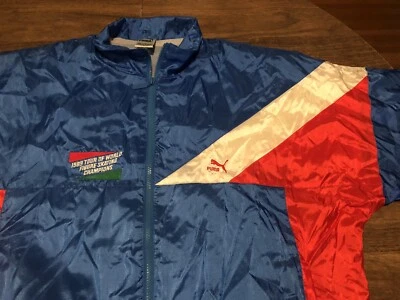 True Vintage 1989 Figure Skating Tour Multi Color XL Puma Windbreaker Jacket - Image 1 of 4