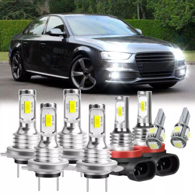 FOR Audi A4 B8 2007-2016 H7 50w Headlight Xenon White Led Fog Side Light Bulbs - Image 1 of 4