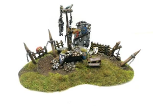 WARHAMMER SCENERY "ROAD FORK ON WHEELS" AGE OF SIGMAR - MORDHEIM CITY PAINTED - Picture 1 of 1