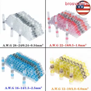 800/100x Lötdichtung Hülse Hitzeschrumpf Butt Draht Stecker Klemme Wasserdicht - Bild 1 von 29