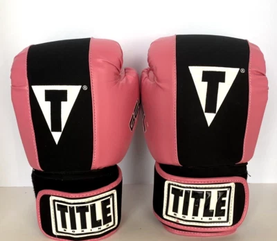 TÍTULO Guantes de Boxeo Forrados en Gel-Rosa *Mujer Mediano* Kickboxing-Bolsa-Competición Foto 1 de 4
