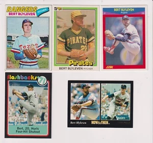FIVE CARD BERT BLYLEVEN LOT - - Picture 1 of 1