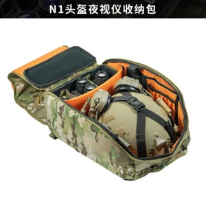 Tactical N1 Occhiali Visione Notturna Casco Protezione Borsa Portaoggetti Backpa Staccabile - Foto 1 di 22