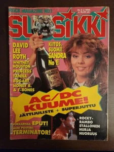 AC/DC - Finland Magazine Suosikki No 2 1986 - Sandra, David Lee Roth, Rocky - Picture 1 of 9