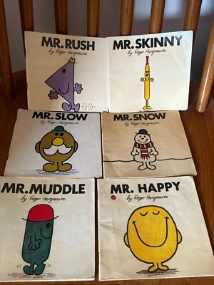 Six Early Mr Men Books Roger Hargreaves 1st 1971 -78 1st Editions - Image 1 of 4