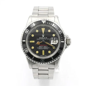ROLEX SUBMARINER RED SUB 1680 MARK VI DIAL DATE AUTOMATIC WRISTWATCH STAINLESS - Picture 1 of 13