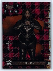 2025 Topps Chrome WWE Cactus Jack #13 Nia Jax Red Black Flannel Refractor - Bild 1 von 2