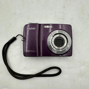 Cámara digital Kodak Easy Share C182 12 MP 32 mm-96 mm lente AF 3X púrpura probada - Imagen 1 de 13