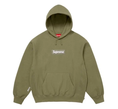 Supreme Box Logo Hooded Sweatshirt - XL - Olive - FW25 + Order Confirmed - Image 1 of 3