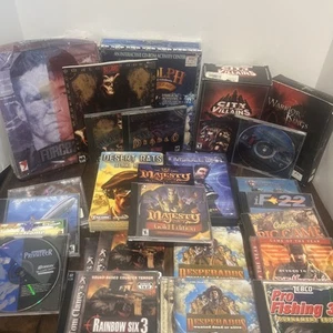Vintage Lot of 27 PC CD-ROM Games For Windows Diablo Wolfenstien Rainbow Six 3 - Picture 1 of 21