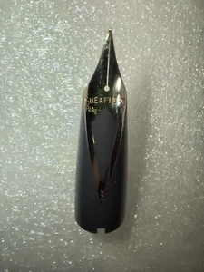 Sheaffers PFM Fountain Pen FINE Nib Assembly Gray F Palladium PdAg Silver Tone - Picture 1 of 3