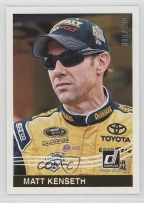 2017 Panini Donruss NASCAR Retro 1984 Variations Gold Foil /499 Matt Kenseth HOF - Image 1 of 2