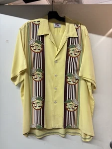 VINTAGE RAYON GABADIN HAWAIIHEMD DUKE CHAMPION KAHANAMOKU HERGESTELLT VON CISCO 26" - Bild 1 von 5