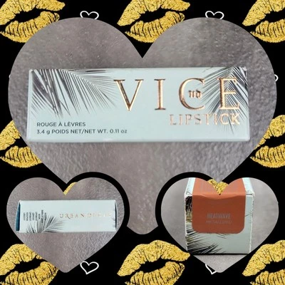 Nuevo lápiz labial matalizado Urban Decay Vice Heatwave tamaño completo descontinuado 0,11 oz Foto 1 de 4