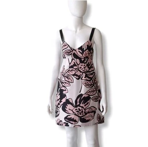 MAX&CO BOUTIQUE MAX MARA JACQUARD MINI DRESS XS F34 D32 USA0 UK4 STRAPPY FLORAL - Picture 1 of 11