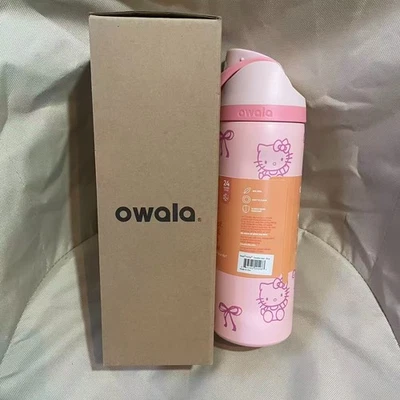 Owala x Hello Kitty 24 oz Pink Rose Quartz Water Bottle Limited Edition
