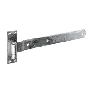 14" Cranked Hook & Band Hinges on Plates - Hot Dipped Galvanised - Picture 1 of 1