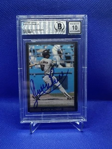 Sandy Alomar 1989 Pacific Cards & Comics Card #5 Signed Beckett BAS Auto Rare - Picture 1 of 2