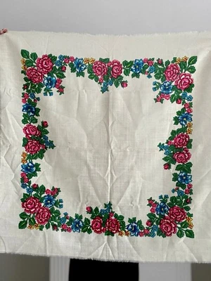 Bufanda vintage de lana, bufanda Babushka Foto 1 de 4