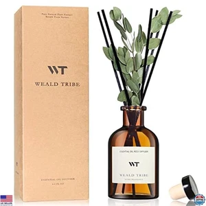 Eucalyptus & Lavender Reed Diffuser Set - 4oz Essential Oils for Home Decor - Picture 1 of 6