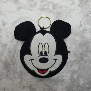 Portamonete Topolino Unlimited Tessuto Nero Portachiavi Borsa Cerniera - Foto 1 di 11