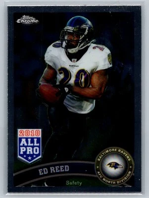 2011 Topps Chrome #158 Ed Reed Baltimore Ravens D84 - Image 1 of 2