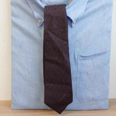 Corbata de cuello parisina para hombre azul rojo abstracto floral logotipo de seda CHARLES JOURDAN ITALIA Foto 1 de 4