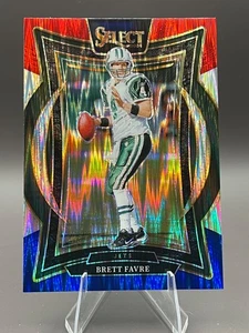 2024 Select BRETT FAVRE Concourse Red White & Blue Shock Prizm #12 Jets-Packers - Picture 1 of 5