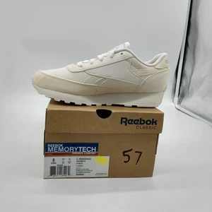Zapatos Reebok Clásicos Renacimiento Mujer Talla 5 Blanco Crema MemoryTech V69642 - Imagen 1 de 11