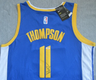 Klay Thompson Autographed Signed Jersey PSA COA Golden State Warriors NBA - Image 1 of 4
