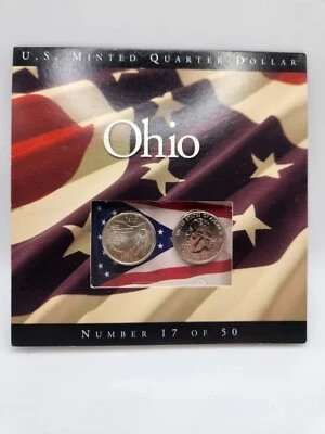 2002 Ohio Statehood Quarter, 25 cents, Coin Folder  #17 - Image 1 of 2