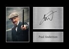 Paul Anderson Peaky Blinders A4 Print Signed Memorabila Print FRAMED