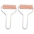  2 Count Wooden Mud Roller Polymer Clay Rolling Tool Pin Multi-purpose Rod
