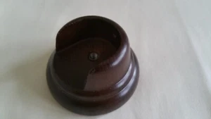 35mm Walnut Wooden Curtain Pole Recess Bracket - Picture 1 of 1