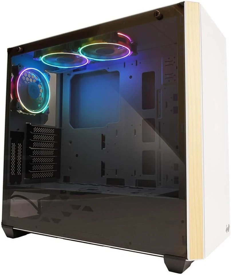 In Win 216 White Middle Tower Vetro Temperato No-Power minITX/mATX/ATX/E-ATX - Immagine 1 di 1