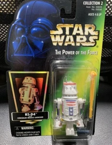Star Wars 1996 The Power of the Force Grün Holo R5-D4 mit Raketenwerfer Neu - Bild 1 von 2