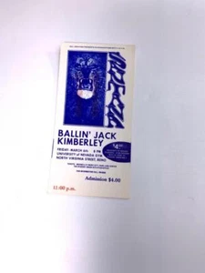 SANTANA 1970 Vintage Ticket RENO Ballin' Jack Kimberley March 6th Blue Ticket - Bild 1 von 2