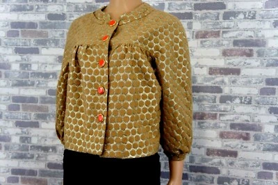 MANOUSH FRANCE DAMEN FEST PARTY BLAZER JACKE GOLD BEIGE 36 NP 515 EURO - Bild 1 von 4