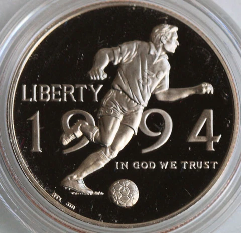 1994 P World Cup USA Half Dollar Proof Commemorative Soccer 50 Cents COIN ONLY Cover