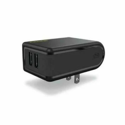 Adaptador de carga de pared PureGear Universal 24W/4,8A doble puerto USB - negro Foto 1 de 2