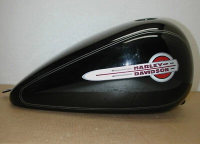 HARLEY DAVIDSON Softail Heritage FLSTC 2003-2010 OEM Black Fuel Gas Tank Foto 1 de 4