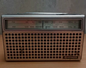 Hitachi FM-AM Portabke Radio - Black & Silver (KH-434E) - Picture 1 of 7