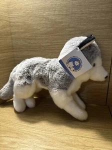 Ice King Bear Lifelike Siberian Husky Dog Puppy Stuffed Animal Plush Toy W/Tag - Picture 1 of 14