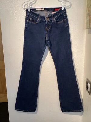 X2 SLIM W10 women's low rise flare leg denim jean junior size 1 reg blue Y2K - Image 1 of 4