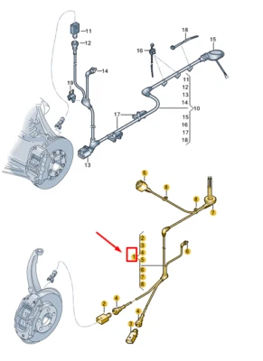Nuevo Arnés de cableado sensor de velocidad delantero izquierdo AUDI A3 8Y 8Y0927903 SIN DEBER 🇺🇸 Foto 1 de 4