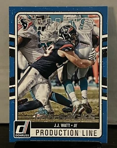 2016 Donruss Production Line J.J. Watt Houston Texans #1 Einsatz - Bild 1 von 2