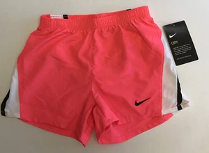 NWT Nike Girls Youth Dri-FIT Shorts Sz 6X Racer Pink/Black 32D186 $20, B80 - Picture 1 of 5