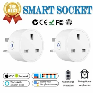 Interruptor de enchufe WiFi inteligente 1/2/4/6 piezas control de aplicación para Amazon Alexa Google nuevo - Imagen 1 de 16