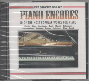 Piano Encores 50 Of The Most Popular Works for Piano CD NEU Chopin Liszt Bach - Imagen 1 de 2