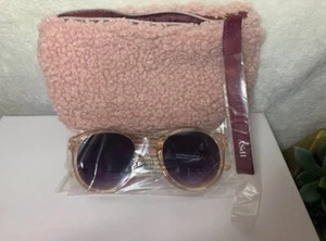 MODISCHE SONNENBRILLE + WOLLIGE IPSY KOSMETIKTASCHE (KONVOLUT) - Bild 1 von 4